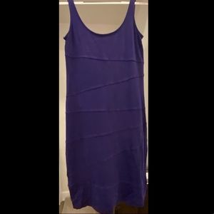 2009-2010 Body con bandage like blue/purple tank dress- fits M or L